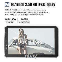 10.1'' Android 13 Car Stereo HD Radio Rotatable GPS+ Head Unit Player Single DIN