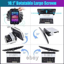 10.1'' Android 13 Car Stereo HD Radio Rotatable GPS+ Head Unit Player Single DIN