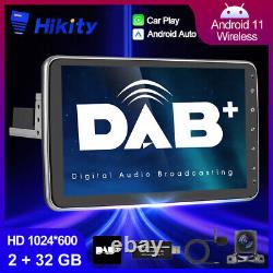 10.1 Rotatable 32GB Android 11 DAB+ Car Stereo Radio DAB GPS Navi Carplay 1 DIN