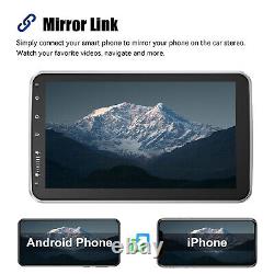 10.1 Single 1 DIN Car Stereo Radio Player Rotatable Android 13 Mirror Link GPS