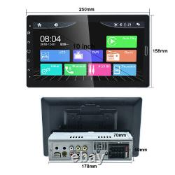 10.1'' Single Din Touch Rotatable Screen Car Radio Stereo Carplay MP5 Player+Cam