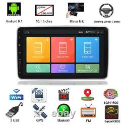 10.1in 1Din Android 9.1 Car Stereo Radio MP5 Player Bluetooth GPS WIFI FM Camera