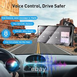 10.26 Portable CarPlay Stereo Radio Android Auto Player IPS Touch Sreen USB TF