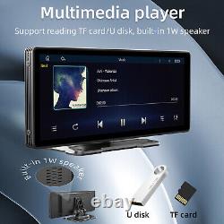 10.26 Wireless Carplay Bluetooth Stereo Radio FM Car MP5 Player + 4 LED Camera