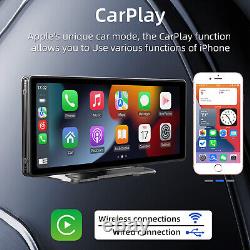 10.26 Wireless Carplay Bluetooth Stereo Radio FM Car MP5 Player + 4 LED Camera`