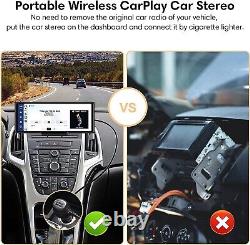 10 Portable Wireless Carplay Car Stereo Player Android Auto Radio Receiver CAM