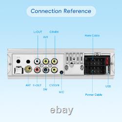 10 Single 1DIN Rotatable Car Stereo Radio Player CarPlay Android auto Head Unit