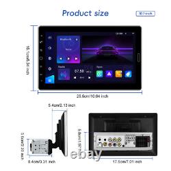 10 Single 1DIN Rotatable Car Stereo Radio Player CarPlay Android auto Head Unit