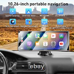 10 inch Car Radio Stereo Player Portable Apple CarPlay Android Auto Play MP5 FM