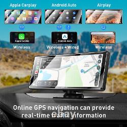10 inch Car Radio Stereo Player Portable Apple CarPlay Android Auto Play MP5 FM