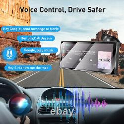 10 inch Car Radio Stereo Player Portable Apple CarPlay Android Auto Play MP5 FM
