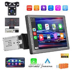 1 Din 9'' Car Stereo Radio for Apple CarPlay Android Carplay MP5 Player +Camera