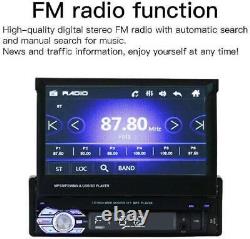 1 Din Single 7 HD Flip out Touch Screen Car Radio Stereo Bluetooth MP5 Player