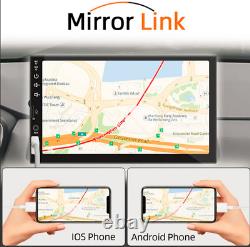 1 Din Touch Screen Car Stereo Radio Player Bluetooth Carplay Mirror Link Camera