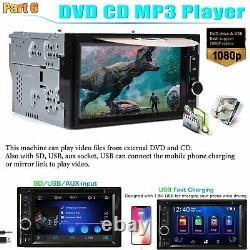 2DIN 6.2inch Car Stereo Radio DVD CD Player Bluetooth MP3 For Audi Alfa Romeo