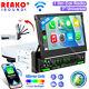 2+32g 7 Single Din Flip Out Car Stereo Radio Apple Carplay Android Auto Player