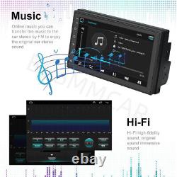 2 Din Touch Screen Car Stereo Radio Player GPS WIFI For Carplay Android Auto Cam