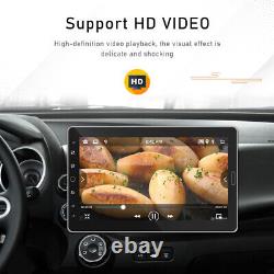 32G 1 DIN 10.1 Rotatable Android 12 Car Stereo Radio GPS Navi WiFi BT FM Player