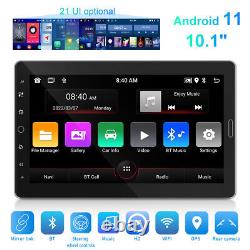 32G 1 DIN 10.1 Rotatable Android 12 Car Stereo Radio GPS Navi WiFi BT FM Player