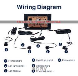 3D 360° Surround View Car camera Panoramic For 360 Radio GPS Stereo Radio Player