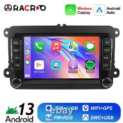 64GB For VW GOLF MK5 MK6 7 Apple Carplay Car Stereo Radio Player GPS Android 13