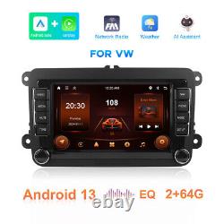 64GB For VW GOLF MK5 MK6 7 Apple Carplay Car Stereo Radio Player GPS Android 13