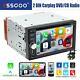 6.2 2 Din Car Stereo Radio Cd Dvd Player Carplay Android Auto Fm Am Rds +camera
