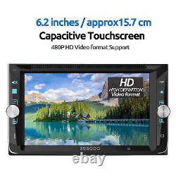 6.2 Double DIN In Dash Car CD DVD Player Radio Stereo GPS SAT FM AM RDS +Camera