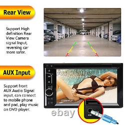 6.2 In Dash Sat Nav 2din Car Stereo DVD Player AM FM Bluetooth Radio +Camera