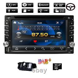 6.2 Touch Screen Double 2DIN Car Stereo Radio DVD Player GPS Bluetooth USB DAB+
