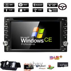 6.2 Touch Screen Double 2DIN Car Stereo Radio DVD Player GPS Bluetooth USB DAB+