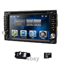 6.2 Touch Screen Double 2DIN Car Stereo Radio DVD Player GPS Bluetooth USB DAB+