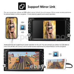 6.2 Touch Screen Double 2DIN Car Stereo Radio DVD Player GPS Bluetooth USB DAB+