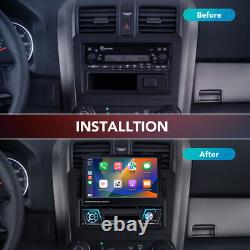 7Car Stereo Radio Wireless CarPlay Android Retractable Screen MP5 Player+Camera