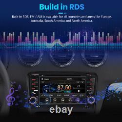 7 2Din Car Stereo Radio GPS Sat Nav DVD Player BT RDS DAB+FM For Audi TT MK2 8J