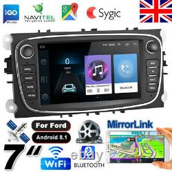 7 2 Din Car Radio Stereo GPS Player For Ford Focus Mondeo Kuga S/C-MAX Galaxy