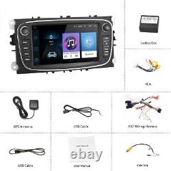 7 2 Din Car Radio Stereo GPS Player For Ford Focus Mondeo Kuga S/C-MAX Galaxy