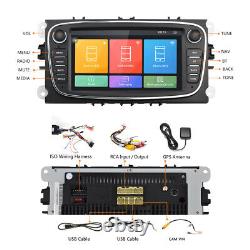 7 2 Din Car Radio Stereo GPS Player For Ford Focus Mondeo Kuga S/C-MAX Galaxy
