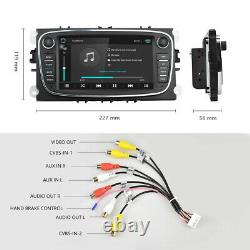 7 2 Din Car Radio Stereo GPS Player For Ford Focus Mondeo Kuga S/C-MAX Galaxy