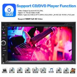 7 Android Auto 2Din Car Stereo CD DVD Player BT 5.0 Wireless Carplay USB+Camera