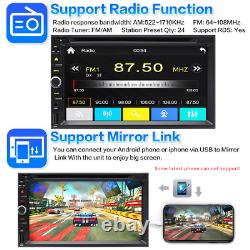7 Android Auto 2Din Car Stereo CD DVD Player BT 5.0 Wireless Carplay USB+Camera
