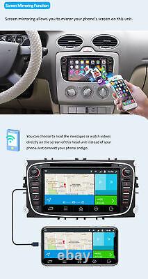 7 Car DVD CD Player Stereo Radio For Ford Focus/S-MAX/Galaxy Android 10 DAB BT