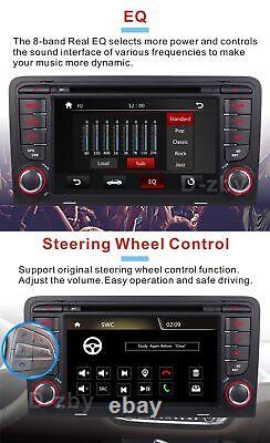 7 Car Stereo DAB+ DVD Radio GPS Sat Nav Head Unit Player BT For Audi A3 S3 RS3