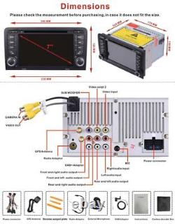 7 Car Stereo DAB+ DVD Radio GPS Sat Nav Head Unit Player BT For Audi A3 S3 RS3