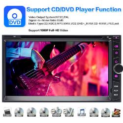 7'' Double 2 Din Car CD DVD Player Apple Carplay Android Auto Stereo BT Radio UK