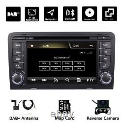 7 Radio Stereo DVD Player GPS Sat Nav Bluetooth For Audi A3 S3 RS3 (2003-2012)