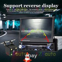 7 Single 1 DIN Car CD DVD Player GPS SAT NAV Bluetooth Stereo Radio SWC Camera