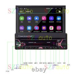 7 Single 1 DIN Car CD DVD Player GPS SAT NAV Bluetooth Stereo Radio SWC Camera