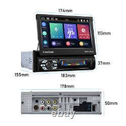 7 Single 1 Din Automatic Flip Out Car Radio Stereo Android/Apple Carplay Player