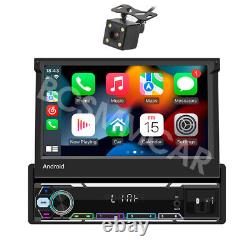 7 Single 1 Din Car Stereo Radio Bluetooth USB For Apple Carplay GPS MP5 Player